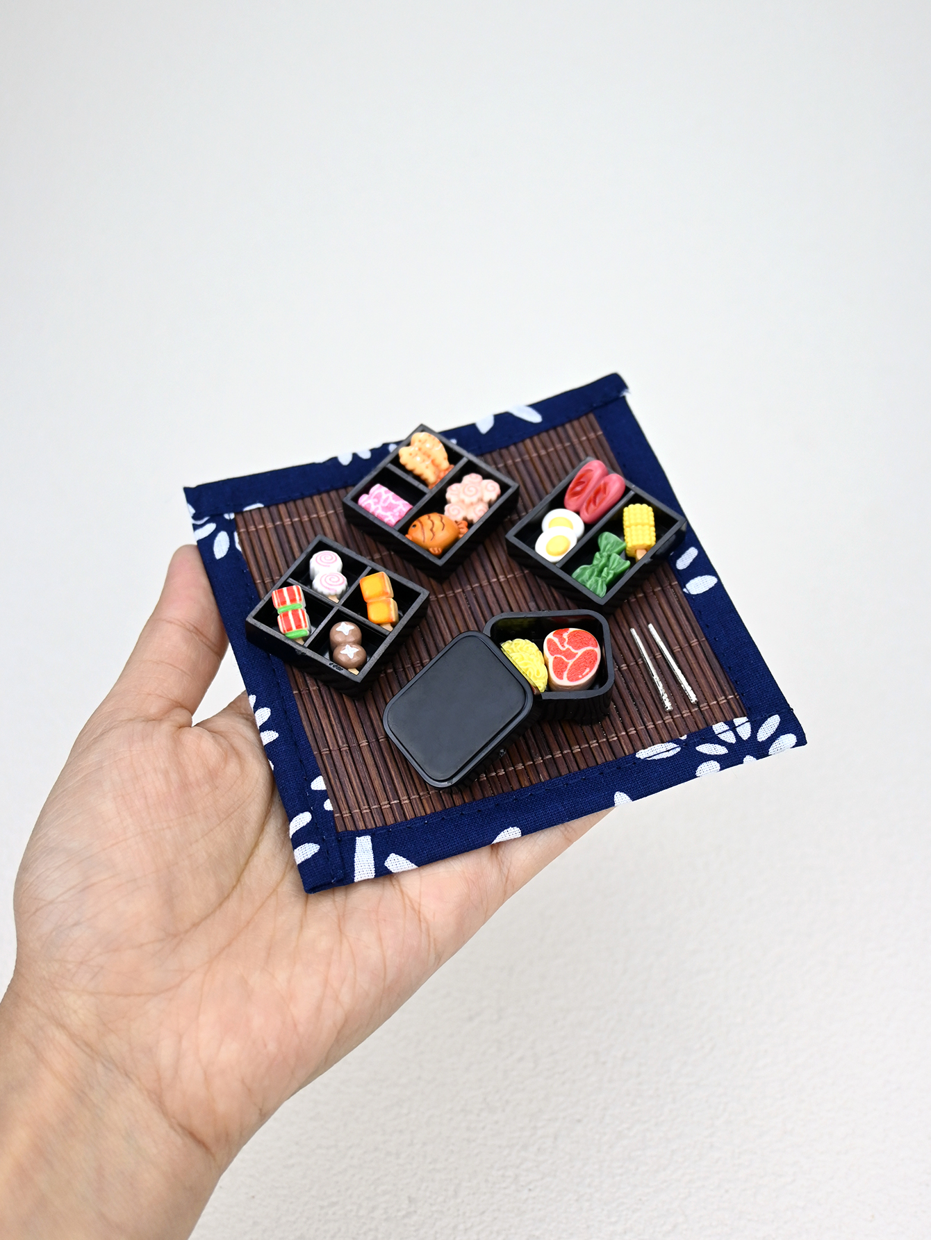 Japanese Food Lifestyle - A Miniature Japanese Bento Scene Decoration,