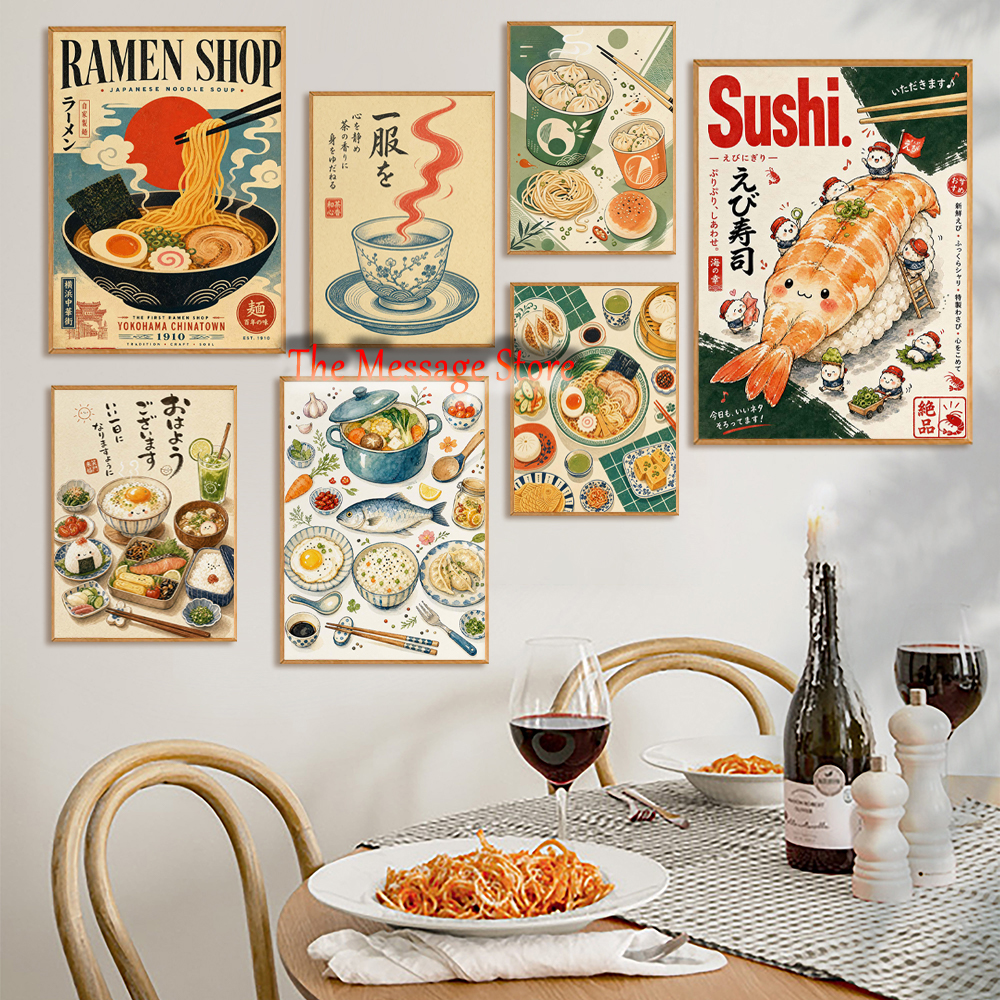 Watercolors Kitchen Still Life - Japanese Food Lifestyle ulasan dan harga