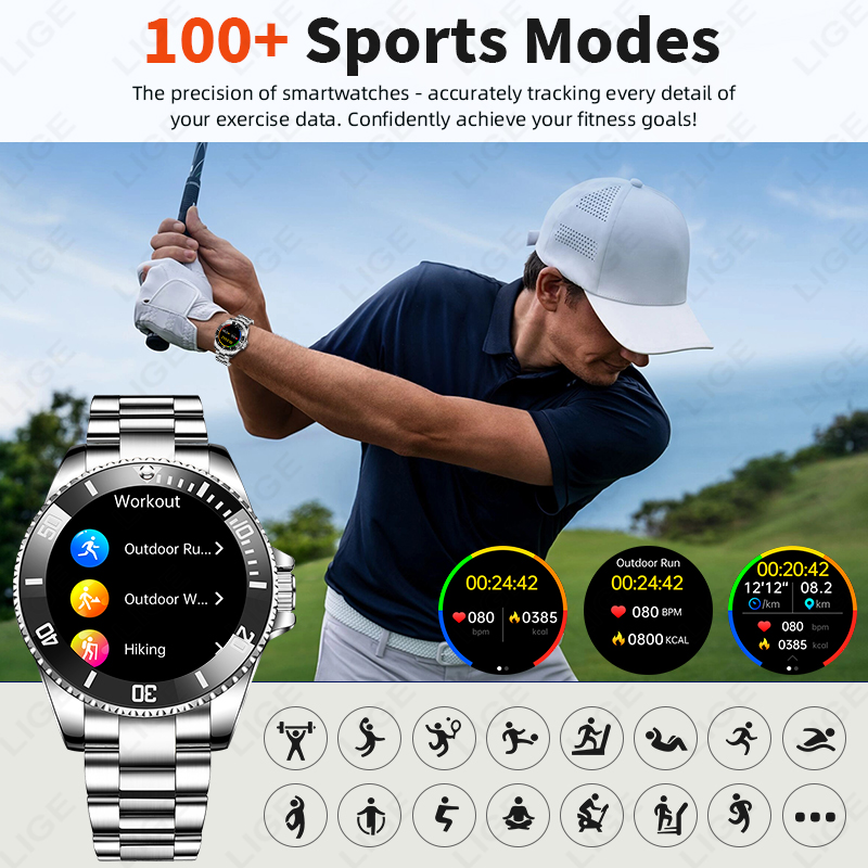 LIGE New Style Luxury Smart Wa - Japanese Active Lifestyle ulasan dan harga