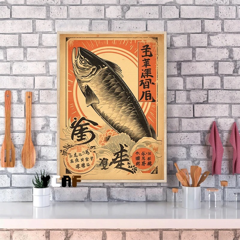 Vintage Japanese Food Poster C - Japanese Food Lifestyle ulasan dan harga
