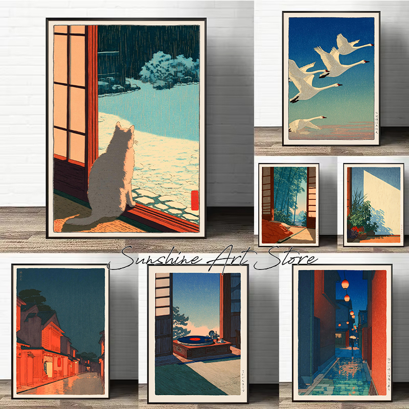 Vintage Hasui Kawase Style Min - Japanese Minimalist Lifestyle ulasan dan harga