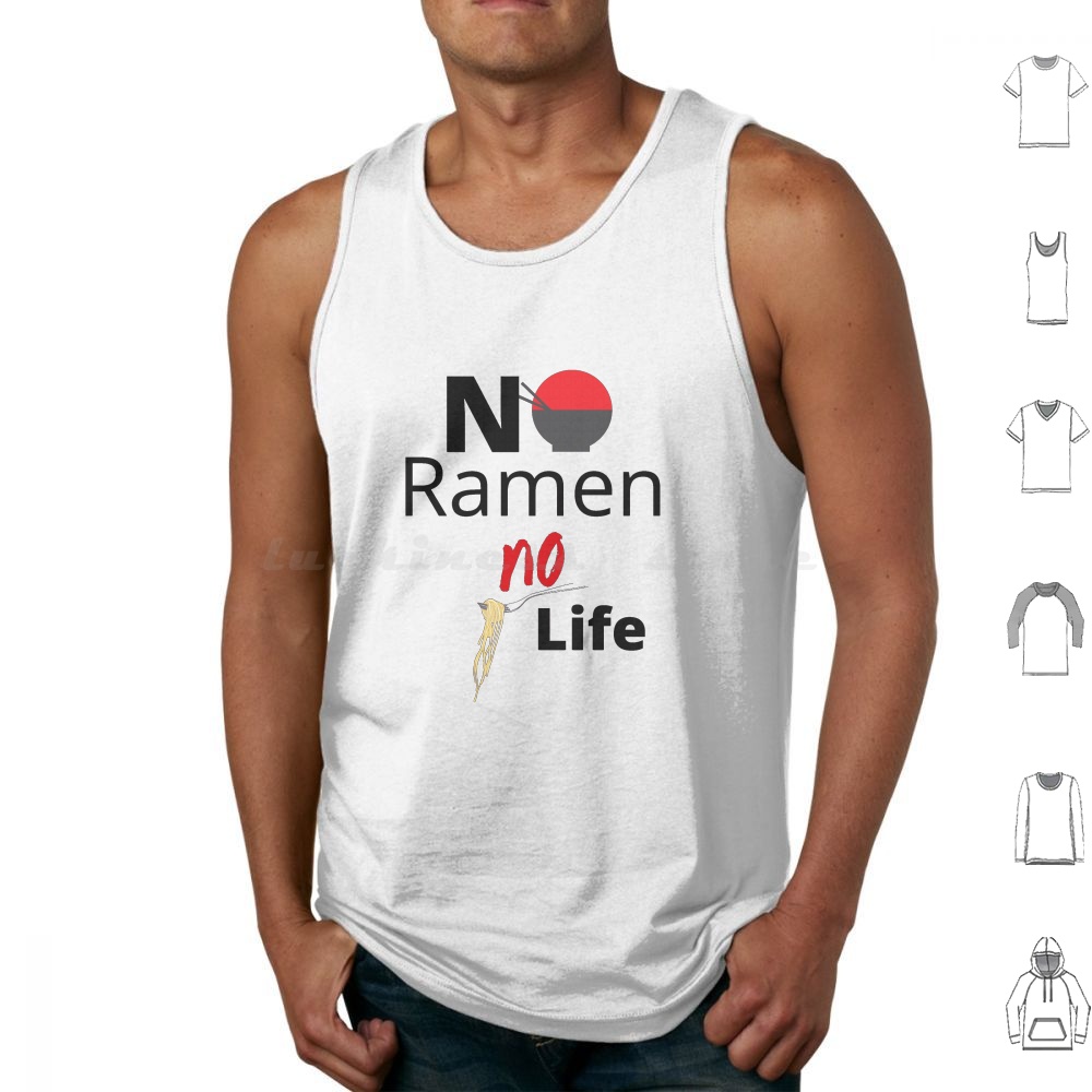 No Ramen No Life Tank Tops Ves - Japanese Daily Lifestyle ulasan dan harga