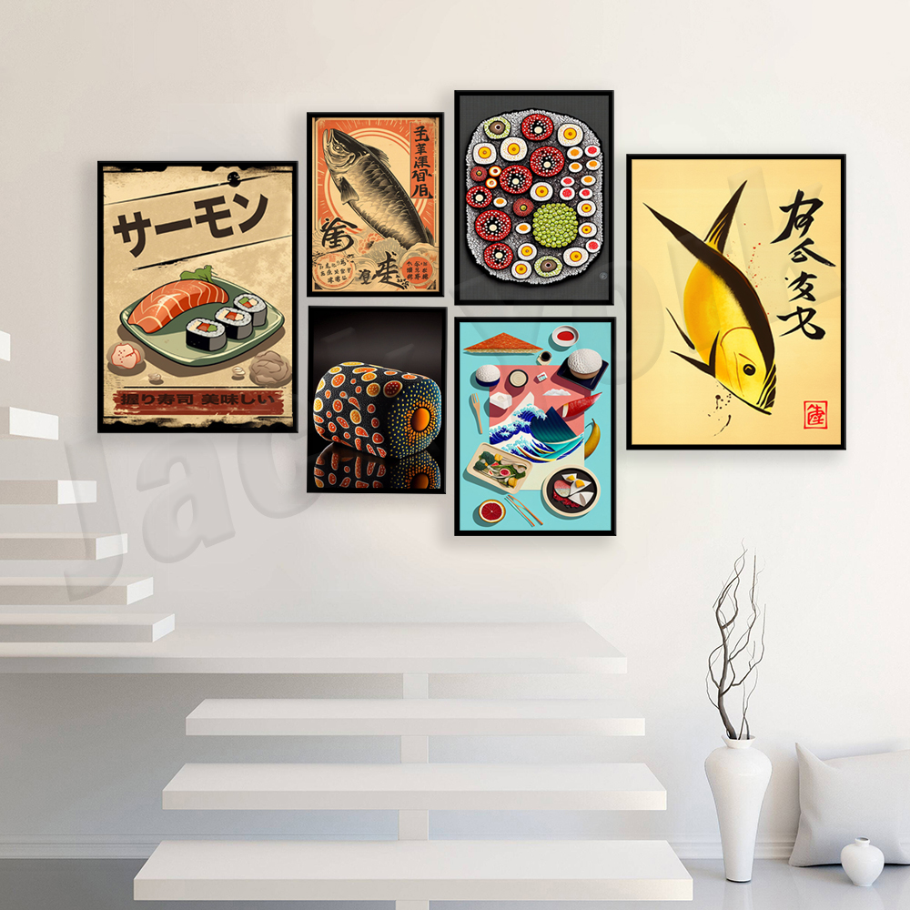 Vintage style Japanese sushi p - Japanese Food Lifestyle ulasan dan harga
