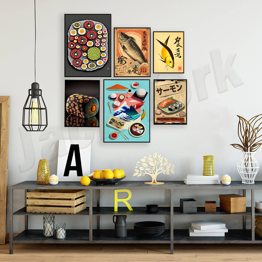 Vintage style Japanese sushi p - Japanese Food Lifestyle ulasan dan harga