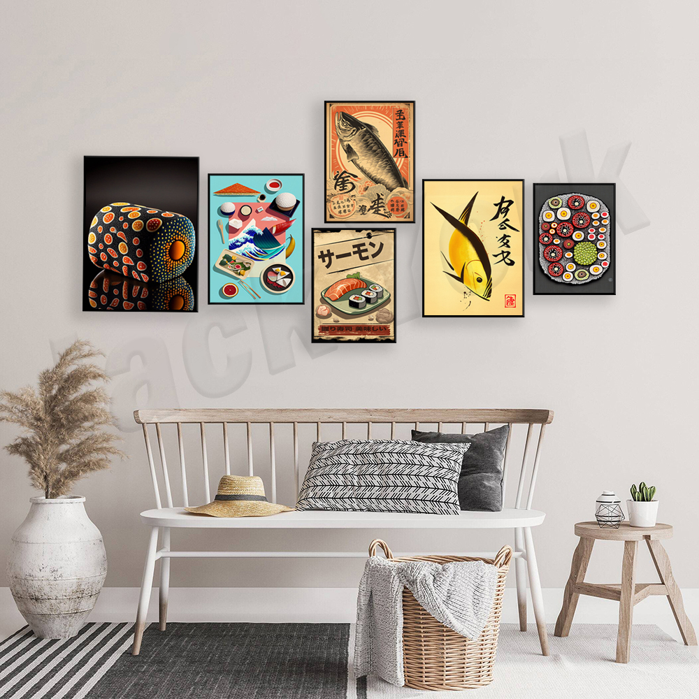 Vintage style Japanese sushi p - Japanese Food Lifestyle ulasan dan harga