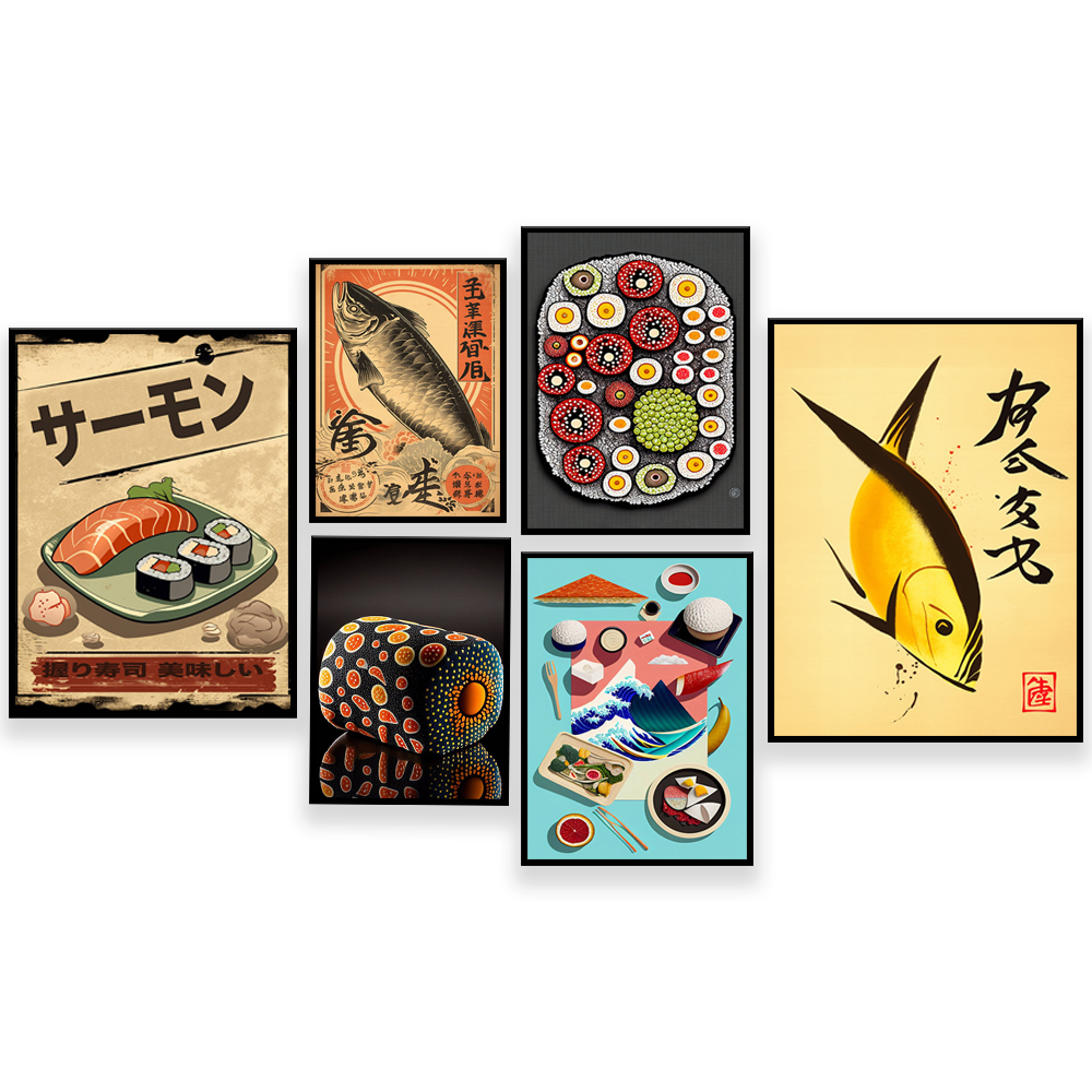 Vintage style Japanese sushi p - Japanese Food Lifestyle ulasan dan harga