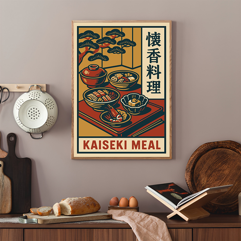 Vintage Style Japanese Food Po - Japanese Food Lifestyle ulasan dan harga