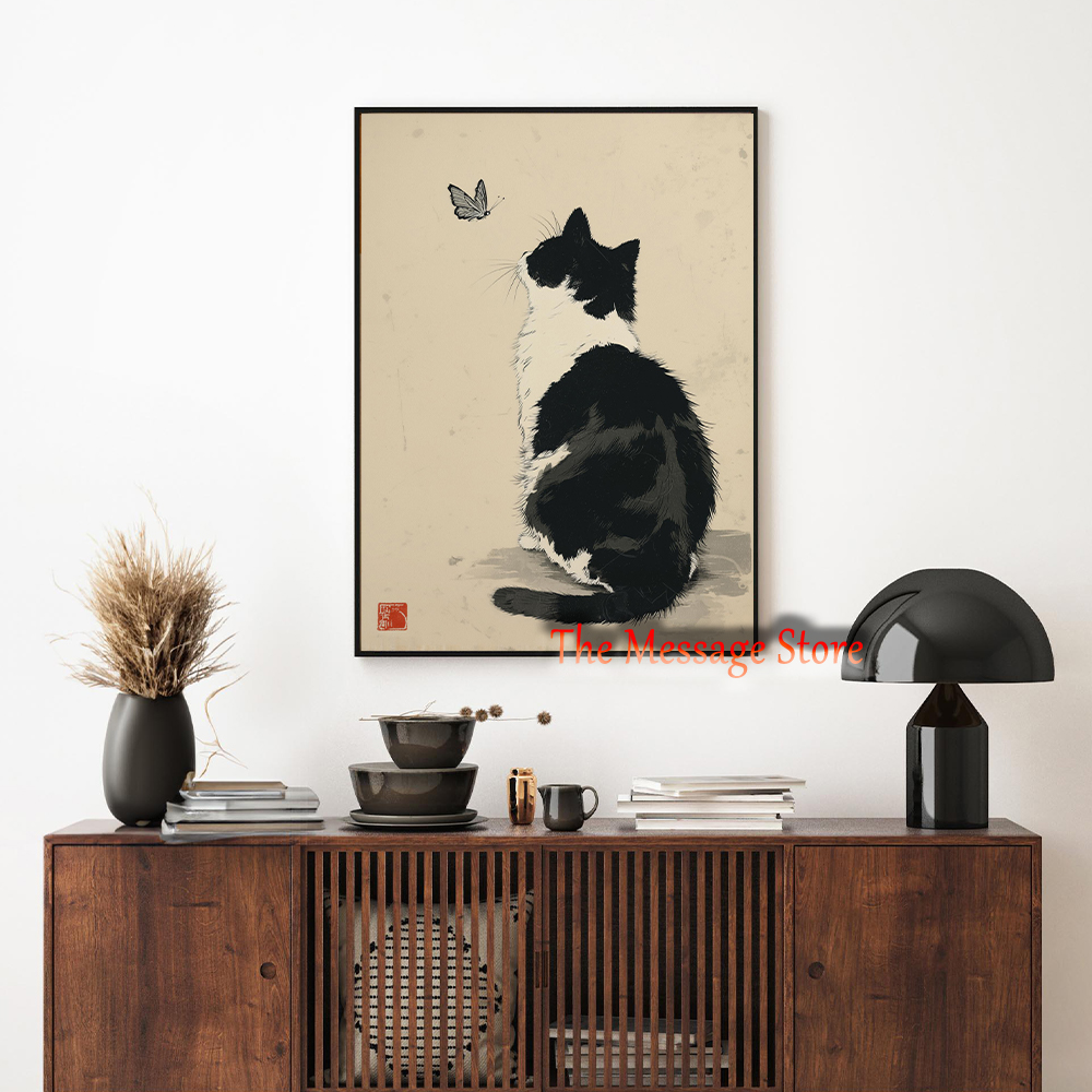 Black Cow Cat Japanese Minimal - Japanese Minimalist Lifestyle ulasan dan harga