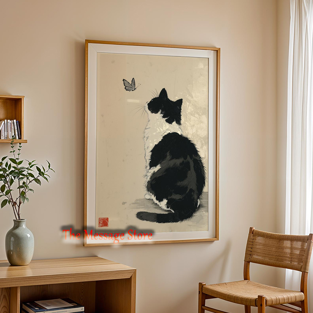 Black Cow Cat Japanese Minimal - Japanese Minimalist Lifestyle ulasan dan harga