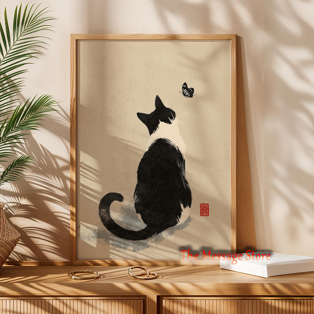 Black Cow Cat Japanese Minimal - Japanese Minimalist Lifestyle ulasan dan harga