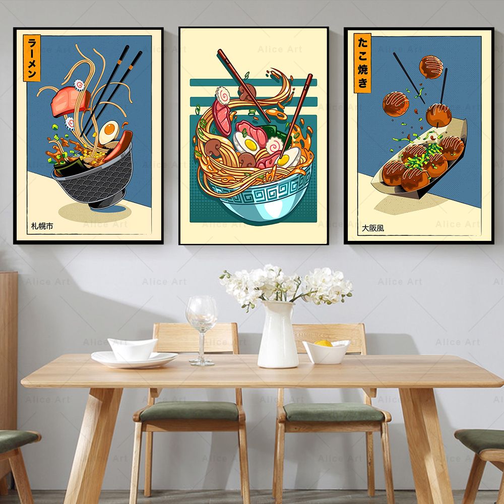 Japanese Style Poster Kitchen  - Japanese Food Lifestyle ulasan dan harga