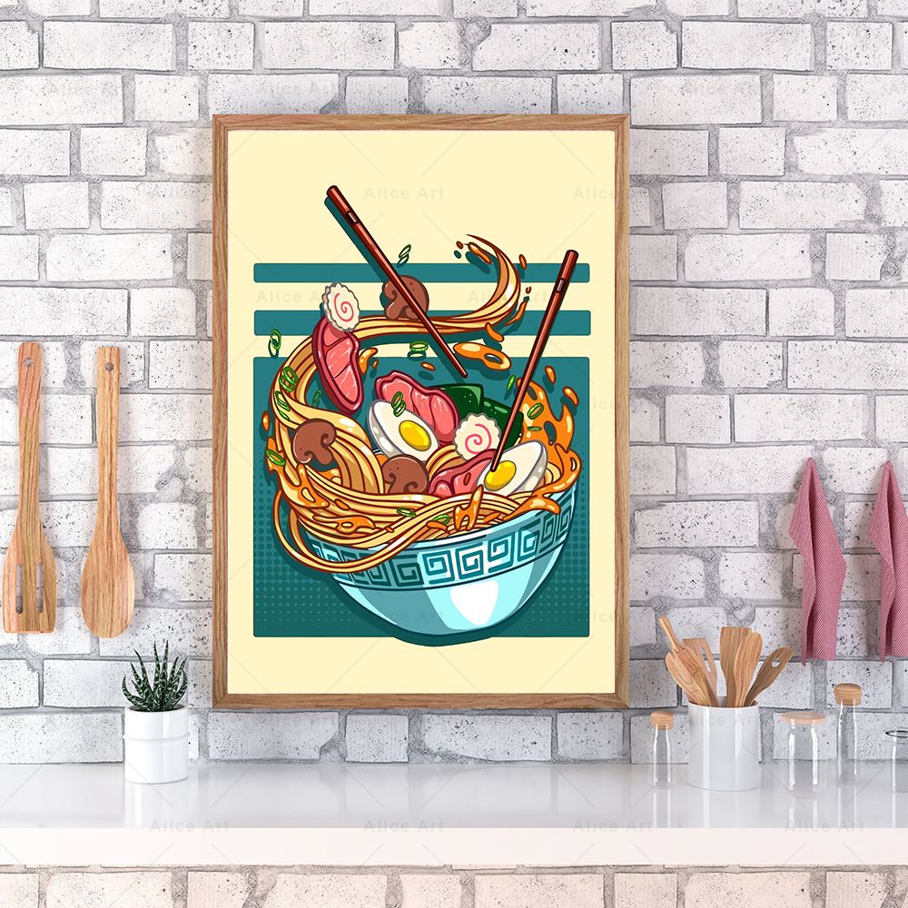 Japanese Style Poster Kitchen  - Japanese Food Lifestyle ulasan dan harga